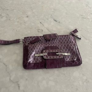 GUESS leather clutch bag